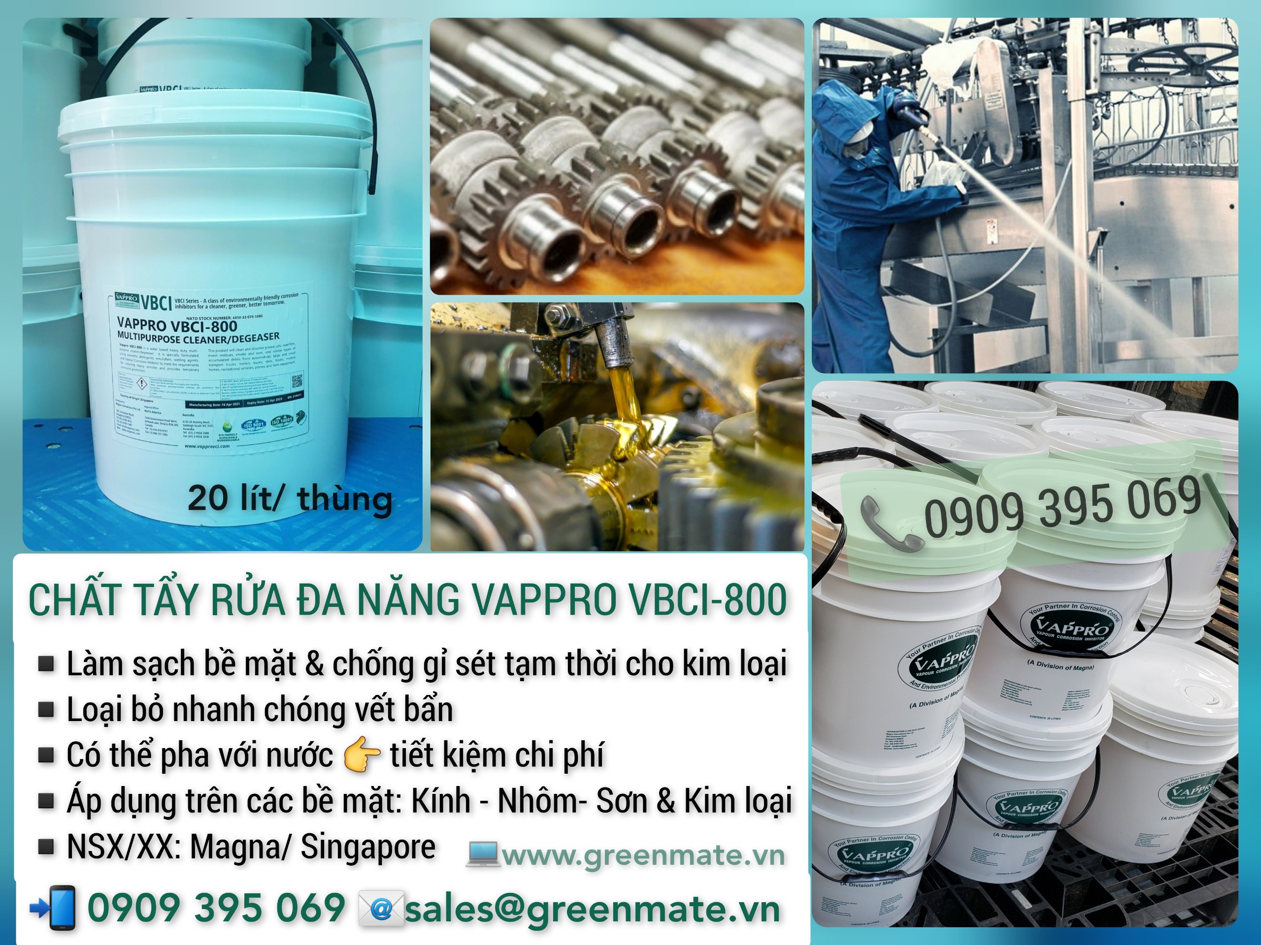 Chất tẩy rửa đa năng VAPPRO VBCI-800